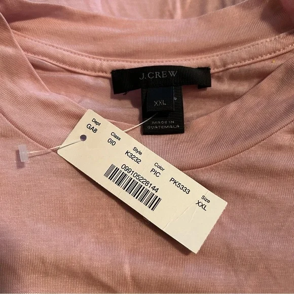 NWT J. CREW Tissue Weight Mock Neck Tee - Picture 8 of 10